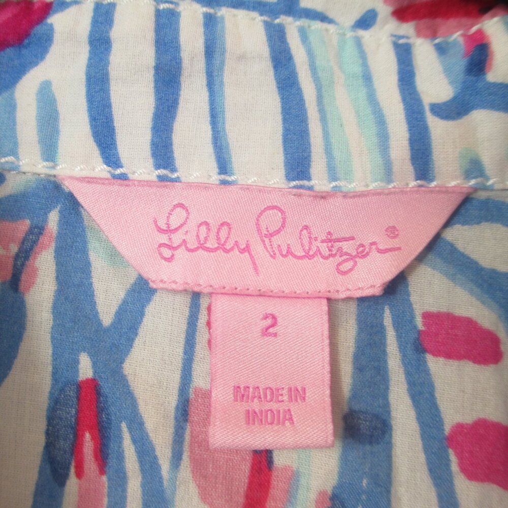 Lilly Pulitzer Red Right Return Button Down Shirt - image 4